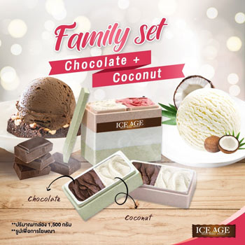 Ice cream chocolate coconut